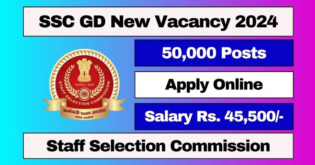 SSC GD Constable Recruitment 2024 Apply