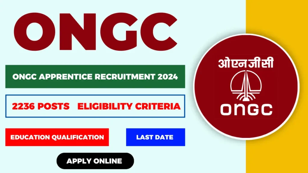 ONGC Apprentices Online Form 2024